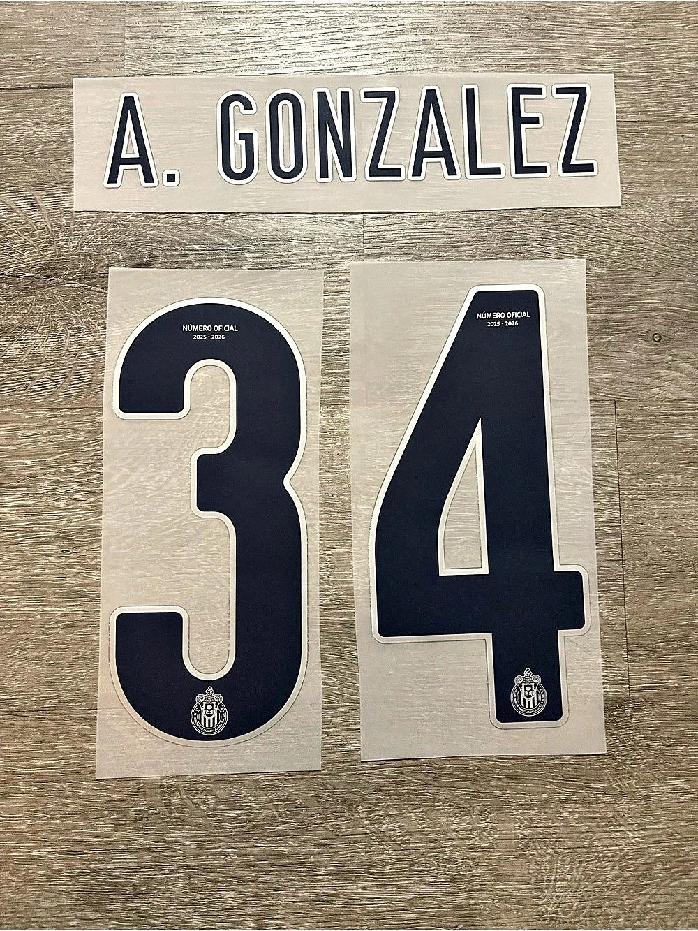 2025/2026 Chivas De Guadalajara Armando “Hormiga” Gonzalez Home Jersey Name Set